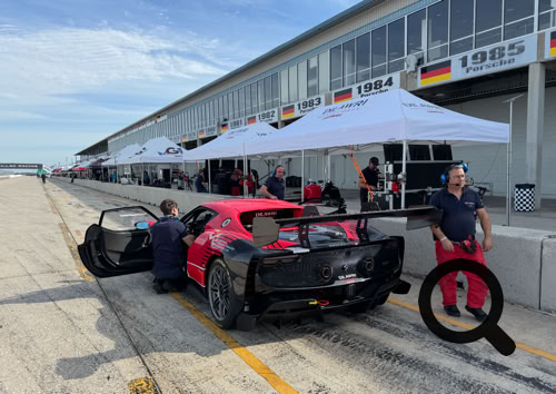 Ferrari Challenge USA race car by Dilawri Rossocorsa Racing at Mugello